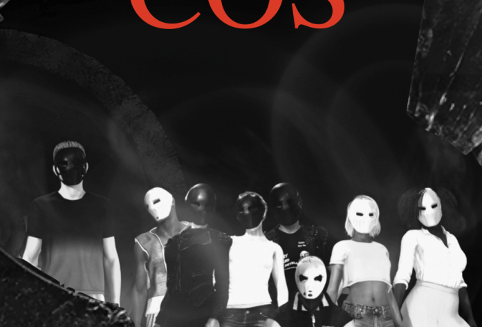 Eine Gruppe von Menschen mit Masken