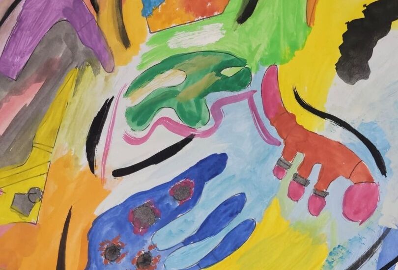 Ein Gemälde verschiedener Farben Ein Gemälde verschiedener Farben