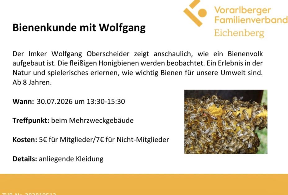 eine gelbe-weiÃe Karte mit einer Bienengruppe