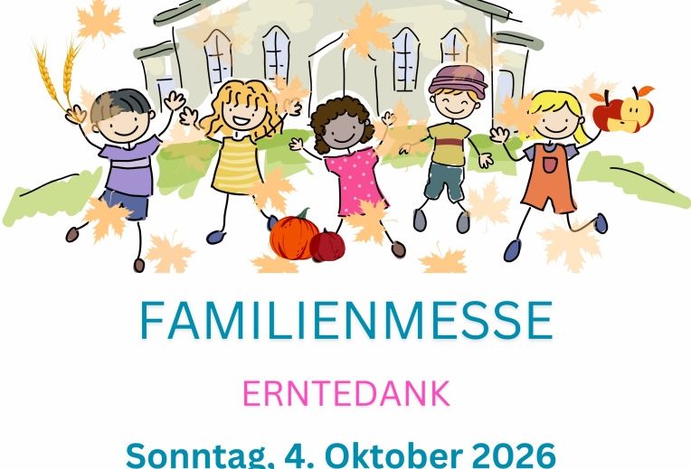 Eine Gruppe von Kindern, die vor einer Kirche tanzen Eine Gruppe von Kindern, die vor einer Kirche tanzen