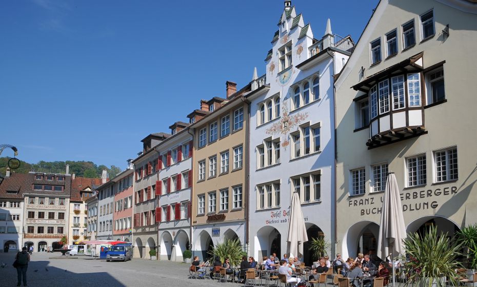 Die Marktgasse in der Feldkircher Innenstadt Die Marktgasse in der Feldkircher Innenstadt