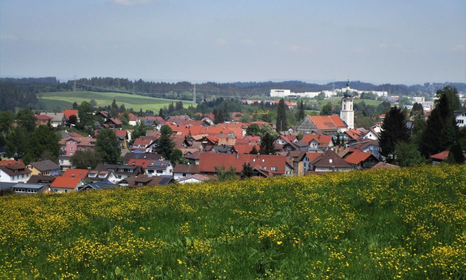 Scheidegg im AllgÃ¤u ist der Endpunkt dieser Wanderung