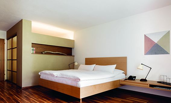 Kurhotel Rickatschwende, Dornbirn, Zimmer-Bett