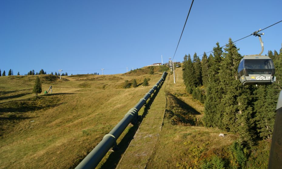 Druckrohre der Illwerke bei der Golmerbahn Druckrohre der Illwerke bei der Golmerbahn