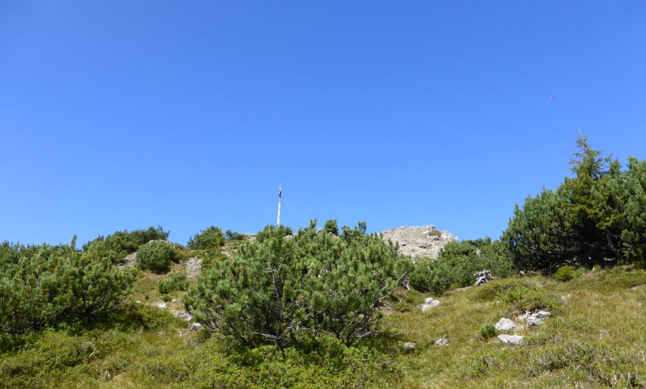 Gipfelkreuz von unten Gipfelkreuz von unten