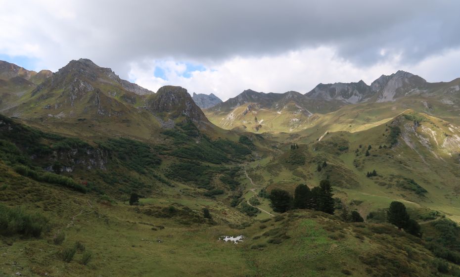Blick Richtung Schweizer Tor und Kirchlispitzen Blick Richtung Schweizer Tor und Kirchlispitzen