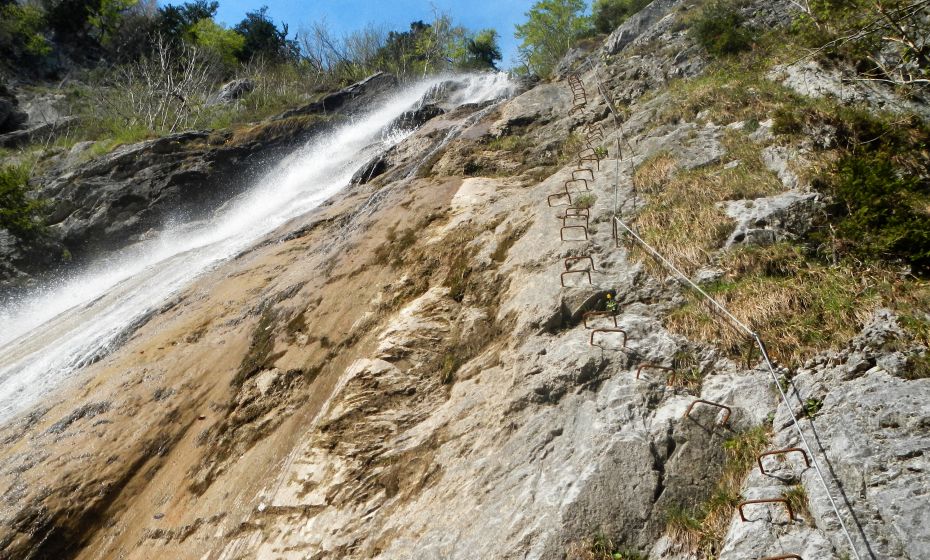 Einstieg Klettersteig St. Anton im Montafon