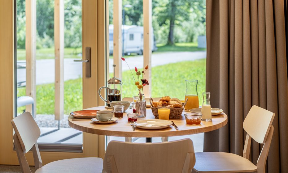 Apartments am Camping Dornbirn, Essbereich Â© Dornbirner Seilbahn AG