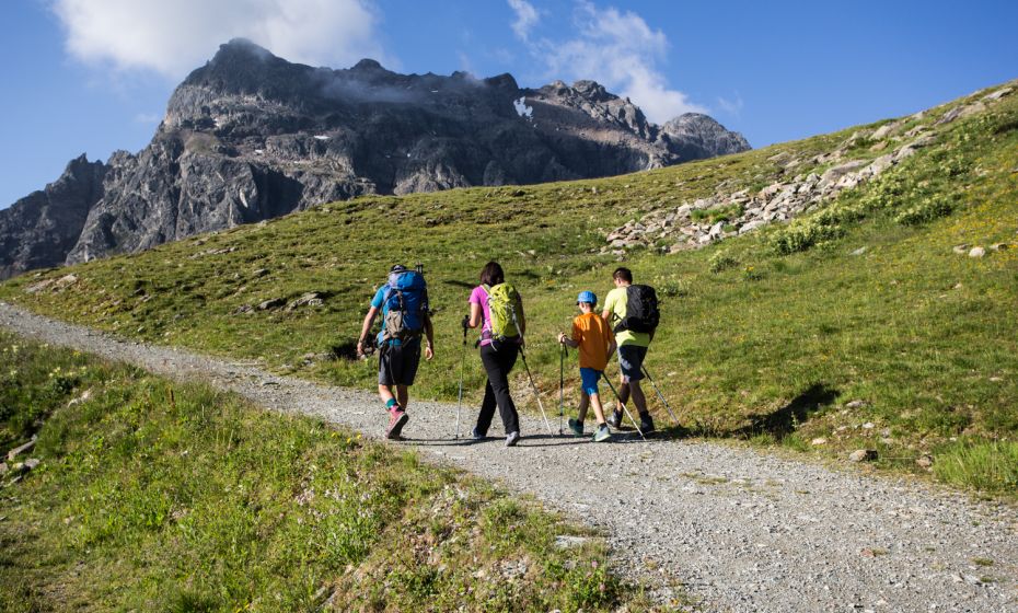 Unterwegs Richtung Schmugglerberg Madrisa