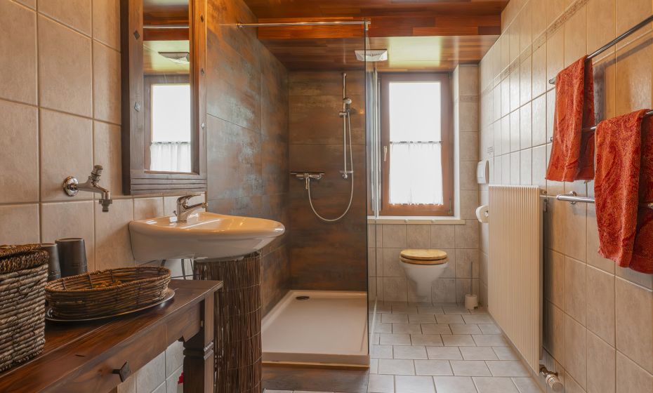 Ferienwohnung Helgis Heimat Lochau, Badezimmer