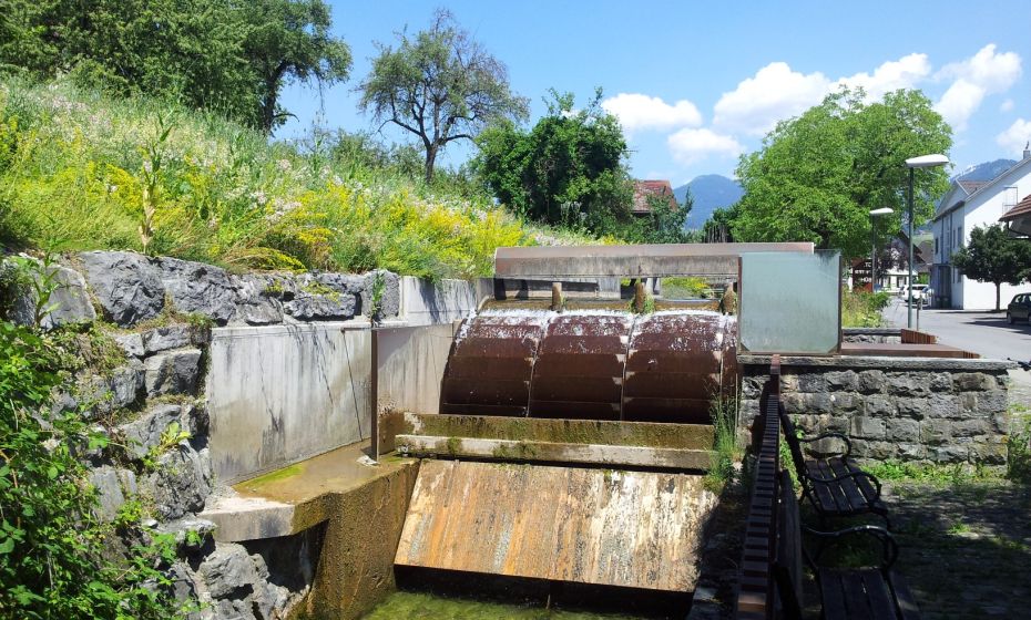 eines der mehreren liebevoll restaurierten Kraftwerke am MÃ¼hlbach