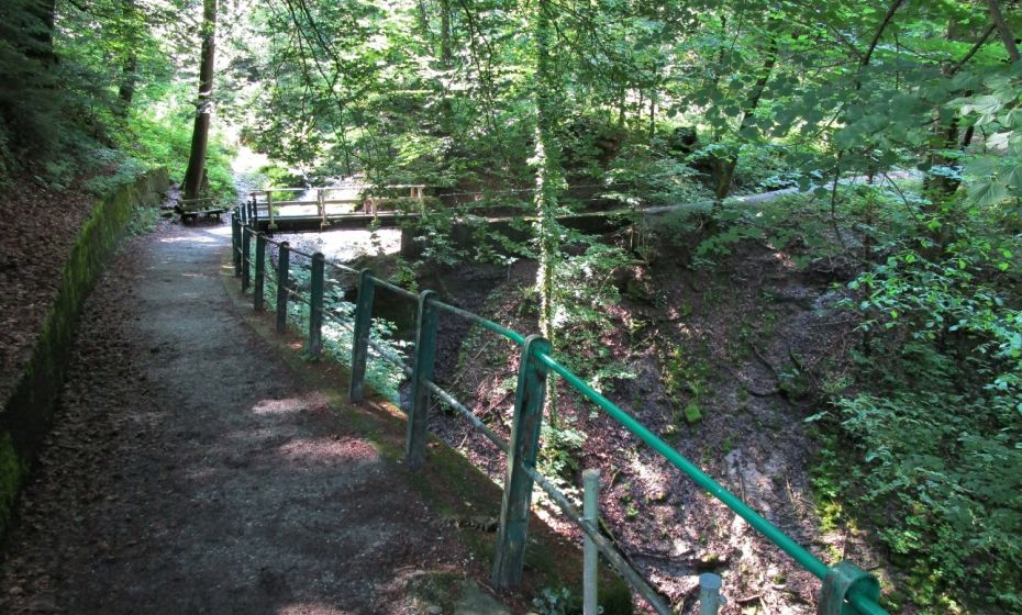 Idyllischer Weg von der Landesbibliothek zur Oberstadt