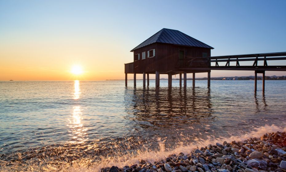 Sonnenuntergang zwischen Bregenz und Lochau Sonnenuntergang zwischen Bregenz und Lochau