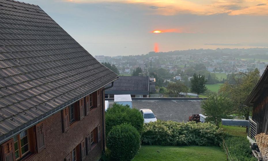 Bauernhaus am PfÃ¤nderhang mit Seeblick