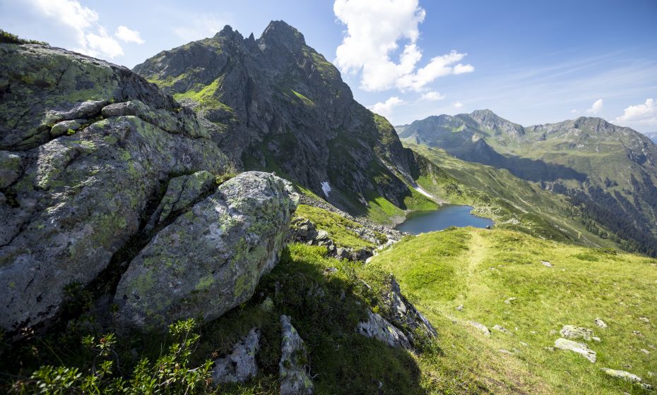 Blick auf den Oberen Alpguessee Blick auf den Oberen Alpguessee