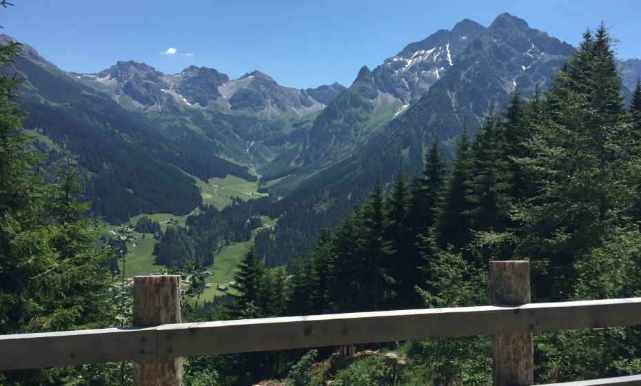 Blick ins Wildental mit den drei Schafalpköpfen Blick ins Wildental mit den drei Schafalpköpfen