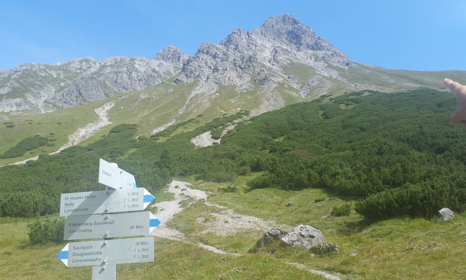 Unterhalb Saulajoch, Abzweigung Saulakopf