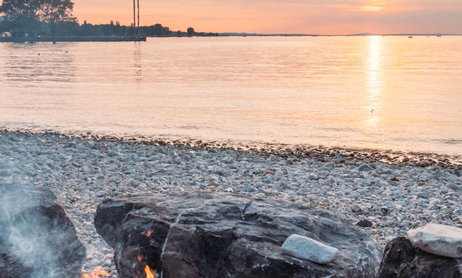 Grillen an der Pipeline