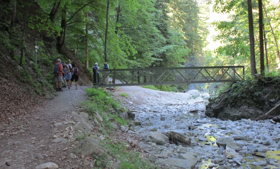 Erich Zucalli - www.guideservice.at Brücke zum Ausgang der Schlucht