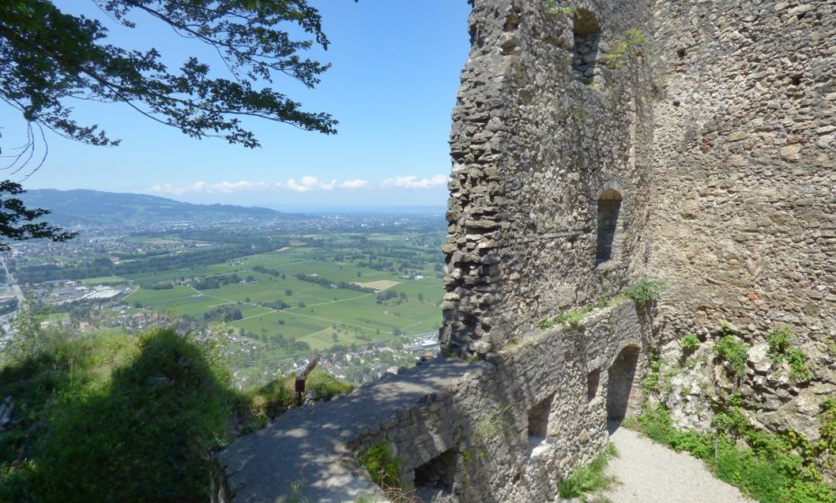Blick Ã¼bers Unterland bis in die Schweiz und Deutschland