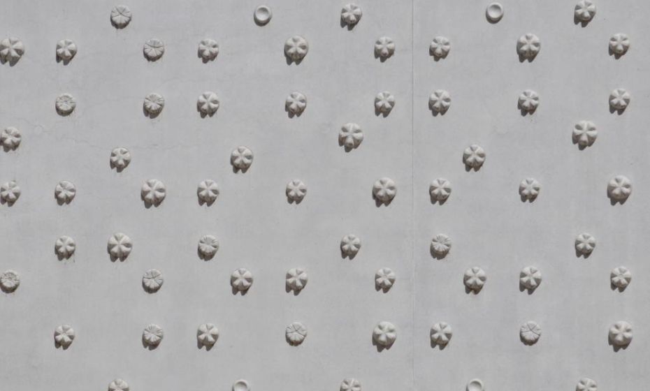 Nahaufnahme der Fassadenwand