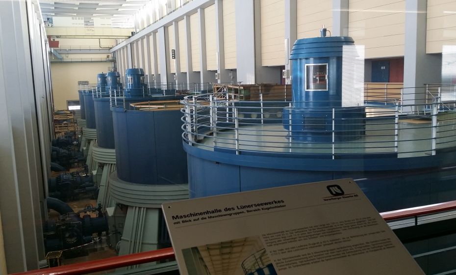 Maschinenhalle des Lünerseewerks Maschinenhalle des Lünerseewerks