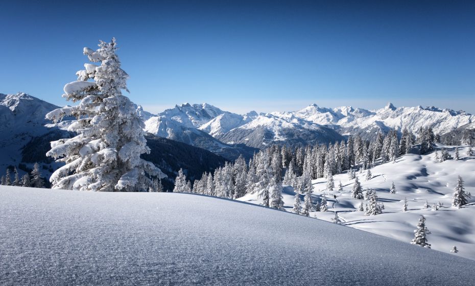 Winterlandschaft auf dem Weg zum MuttjÃ¶chle