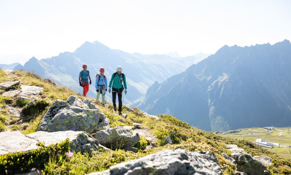 Zustieg zum VAUDE Klettersteig Gargellner Köpfe Zustieg zum VAUDE Klettersteig Gargellner Köpfe