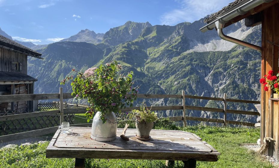 Aussicht auf der Alpe Ischkarnei Aussicht auf der Alpe Ischkarnei