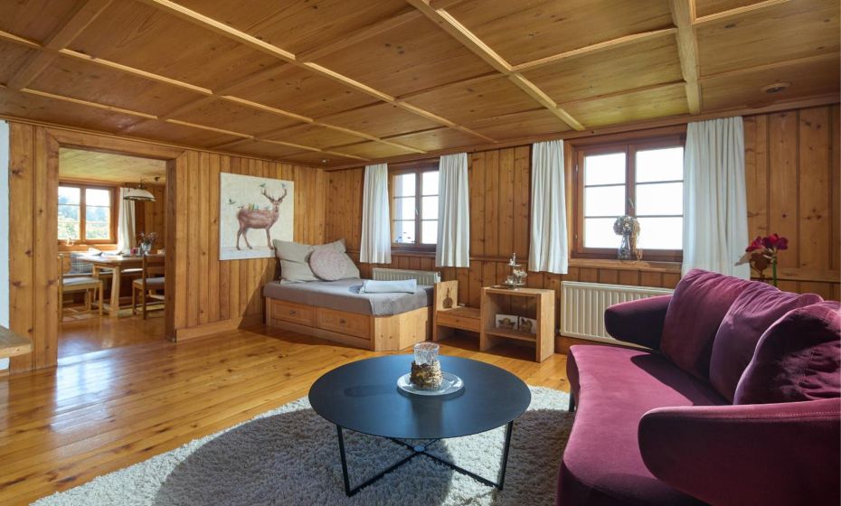 Bauernhaus am PfÃ¤nderhang mit Seeblick