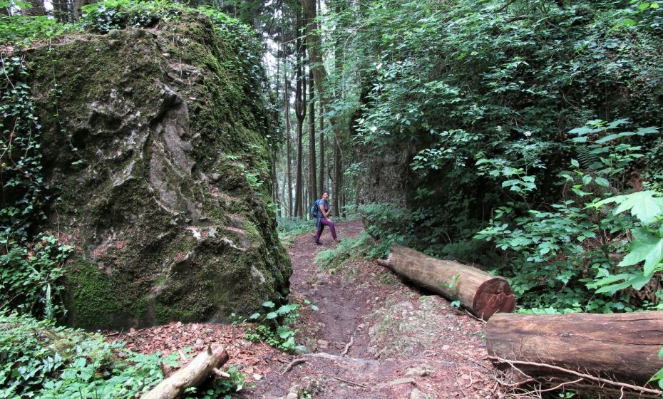 Riesige FelsblÃ¶cke sind stumme Zeugen der vergangenen FelsstÃ¼rze