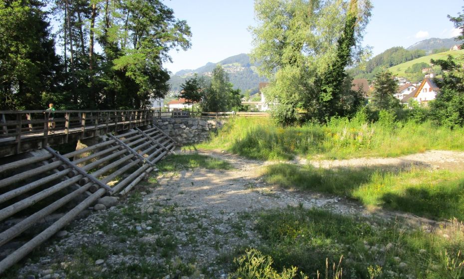 Erich Zucalli - www.guideservice.at Der Holzplatz. Hier wurde das getriftete Holz gestaut und entnommen