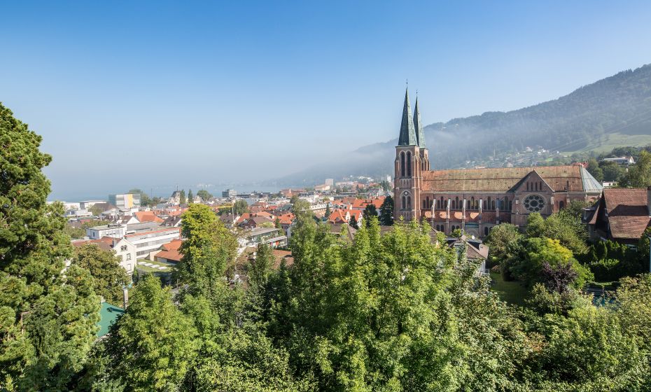 Blick auf Bregenz Oberstadt Blick auf Bregenz Oberstadt