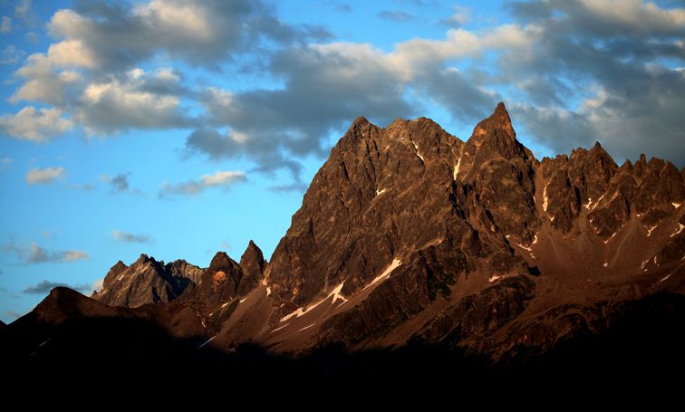 Der Patteriol im Verwall ist vom Silbertal aus gut zu sehen Der Patteriol im Verwall ist vom Silbertal aus gut zu sehen