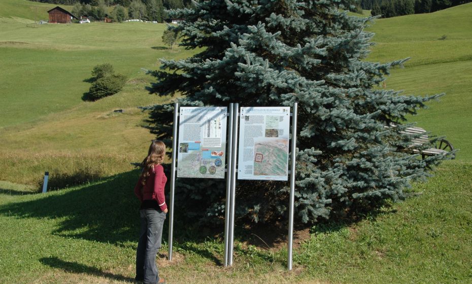 Infotafel am Tschuga Moors