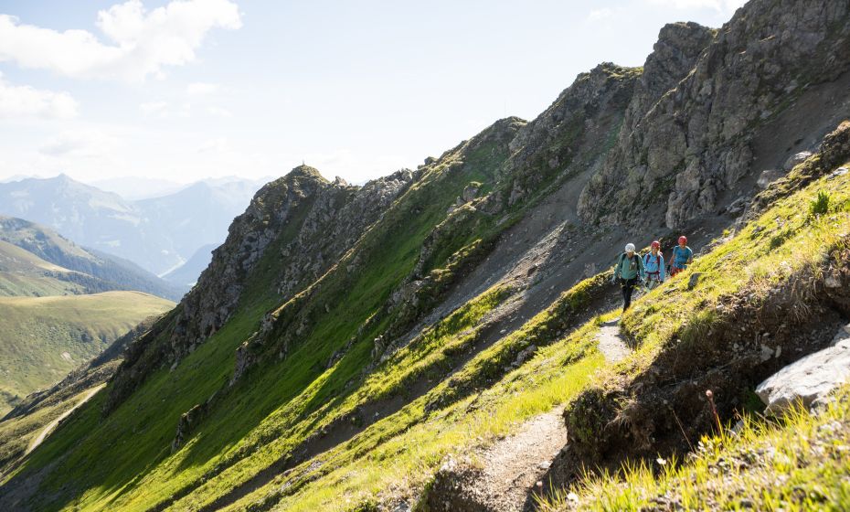 Zustieg zum VAUDE Klettersteig Gargellner Köpfe Zustieg zum VAUDE Klettersteig Gargellner Köpfe
