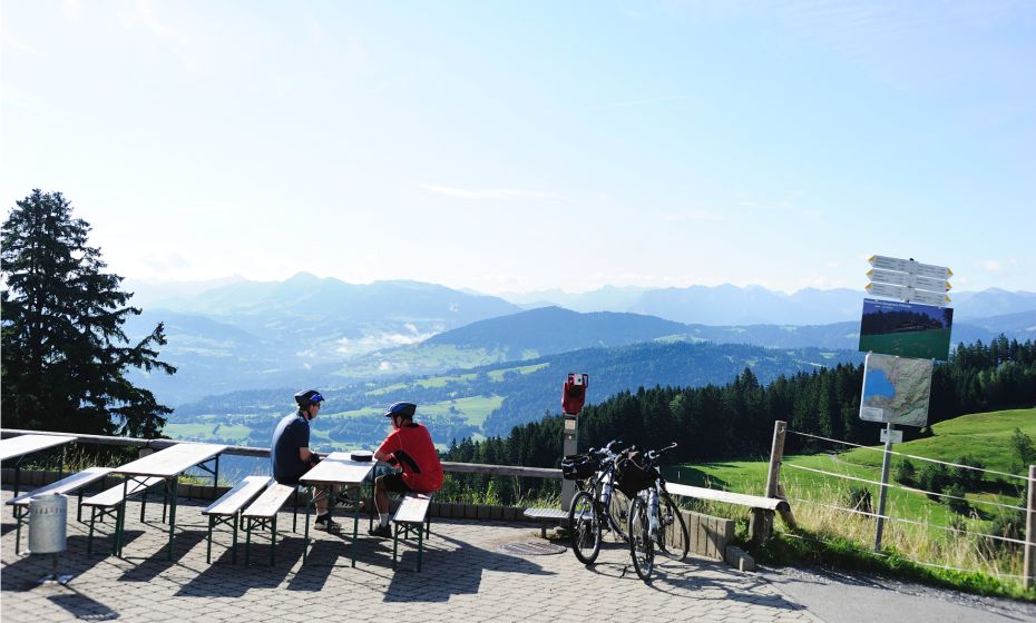 Resting place by the summit