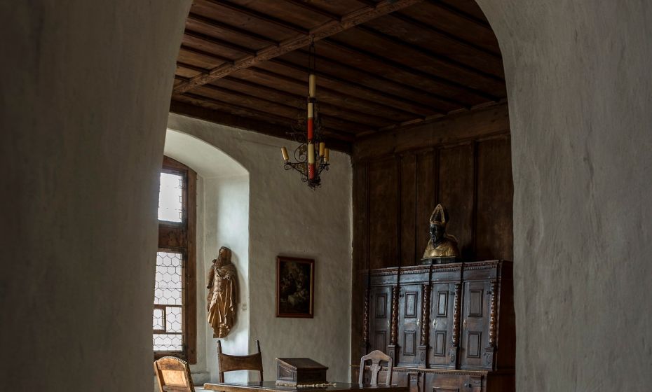 Blick in die Vogtei des Schattenburg Museums
