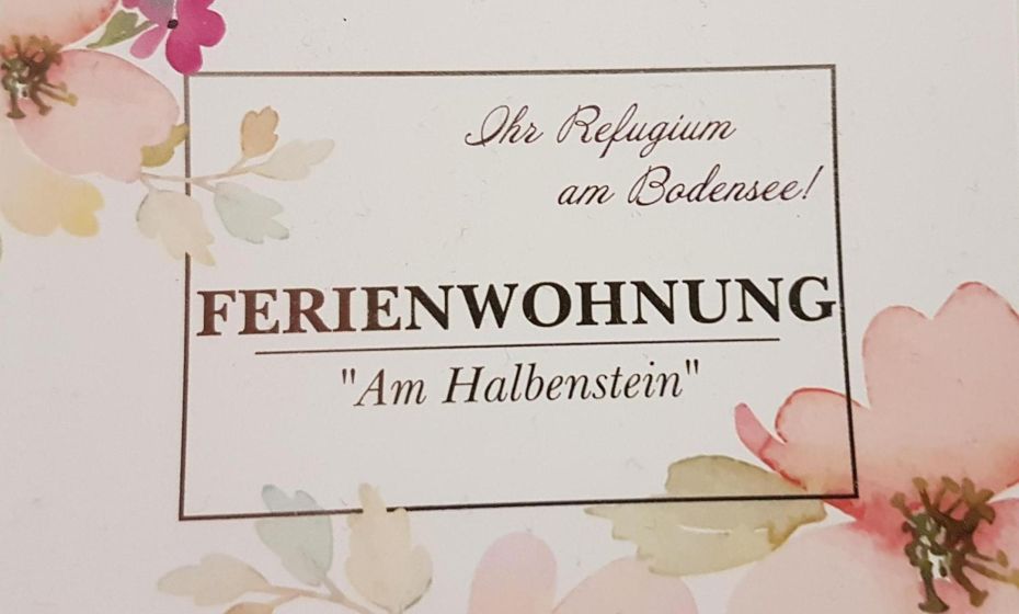 F E R I E N W O H N U N G "Am Halbenstein"