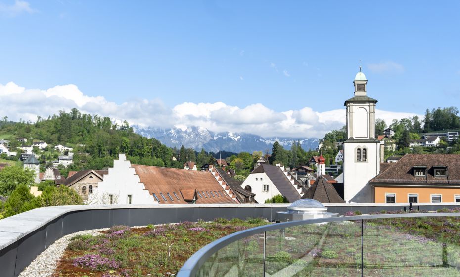 Montforthaus Feldkirch Terrasse Montforthaus Feldkirch Terrasse