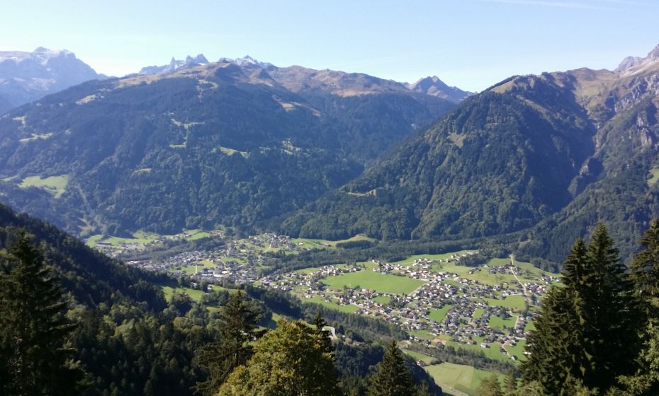 Ausblick von Valleu nach Vandans Ausblick von Valleu nach Vandans