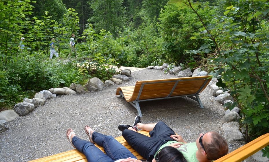 Güütschle (Liegen) am Breitachweg Güütschle (Liegen) am Breitachweg