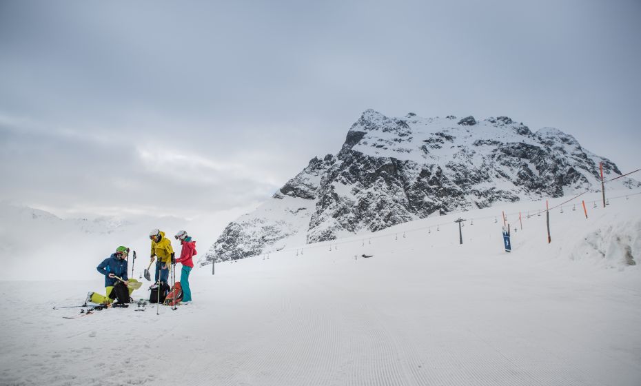 Startvorbereitungen zur Madrisa Rundtour Startvorbereitungen zur Madrisa Rundtour