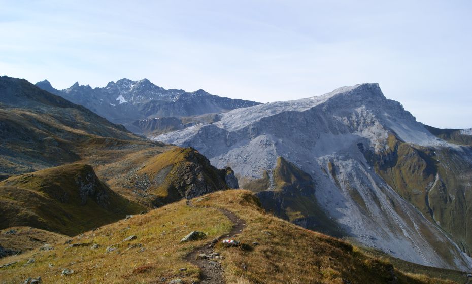 Blick zum Rätschenhorn (2.703m) Blick zum Rätschenhorn (2.703m)