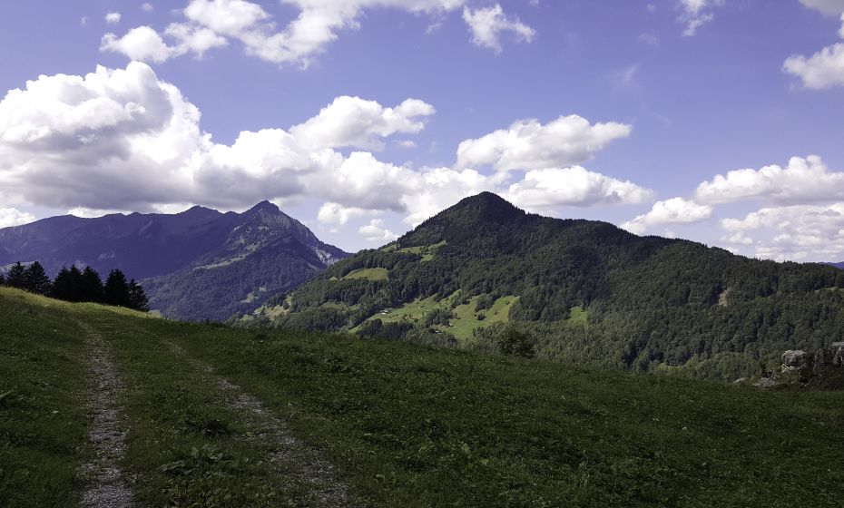 Berglandschaft in Richtung OchsengÃ¼mple und Rauhkopfscharte