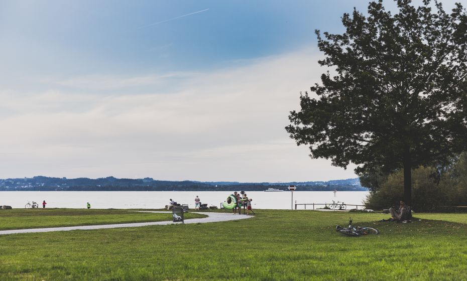 Bodensee in Bregenz bei den CampingplÃ¤tzen