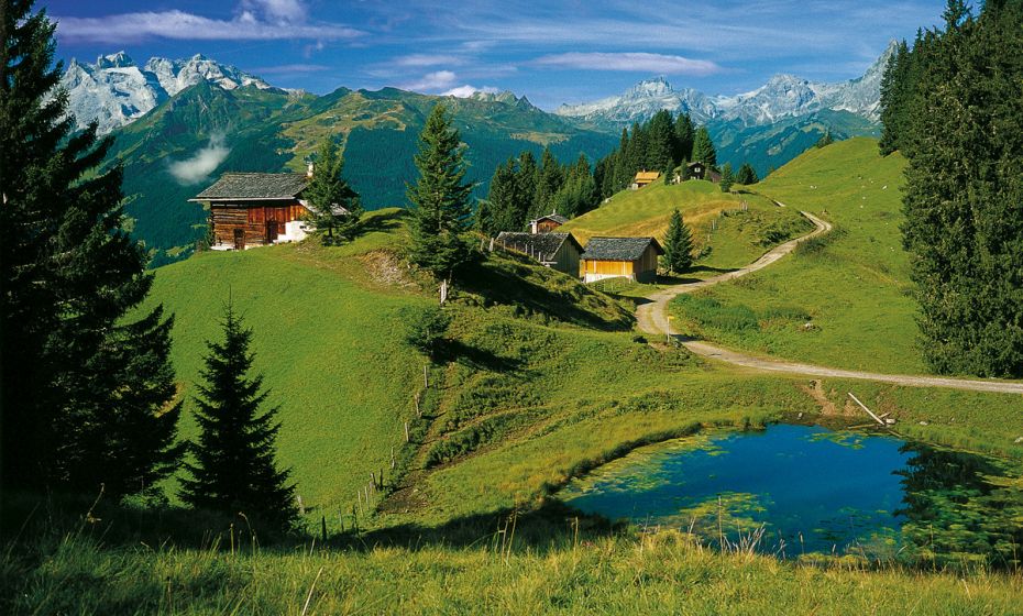 "Fulasee" bei Bartholomäberg mit Blick Richtung Rätikon-Massiv "Fulasee" bei Bartholomäberg mit Blick Richtung Rätikon-Massiv