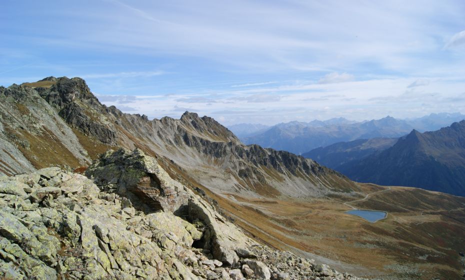 Blick vom Gafierjöchle zum Schafberg Hochplateau Blick vom Gafierjöchle zum Schafberg Hochplateau