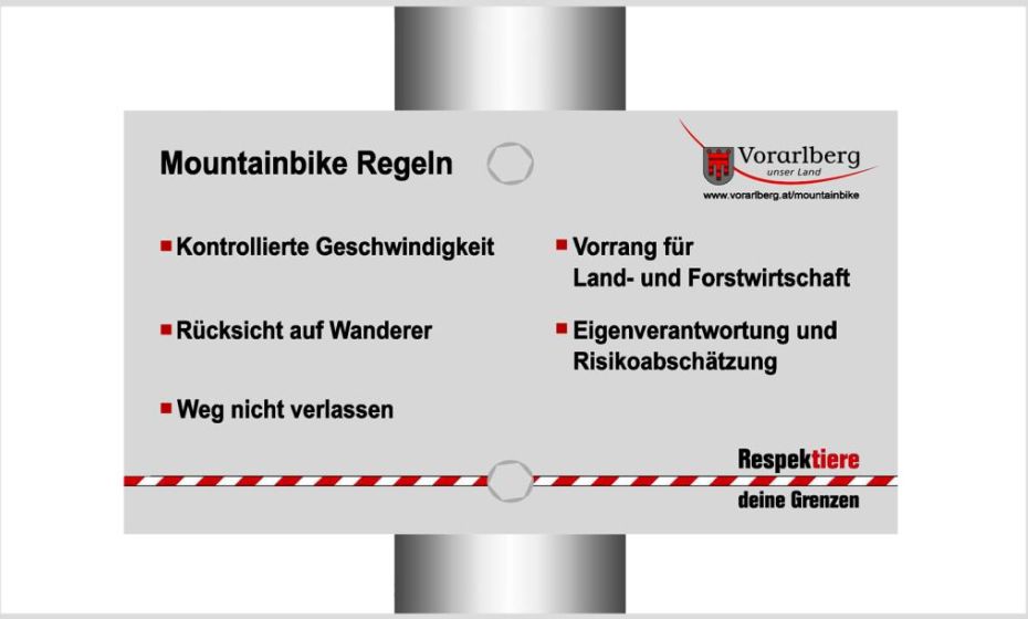 Vorarlberg Tourismus Mountainbike Regeln