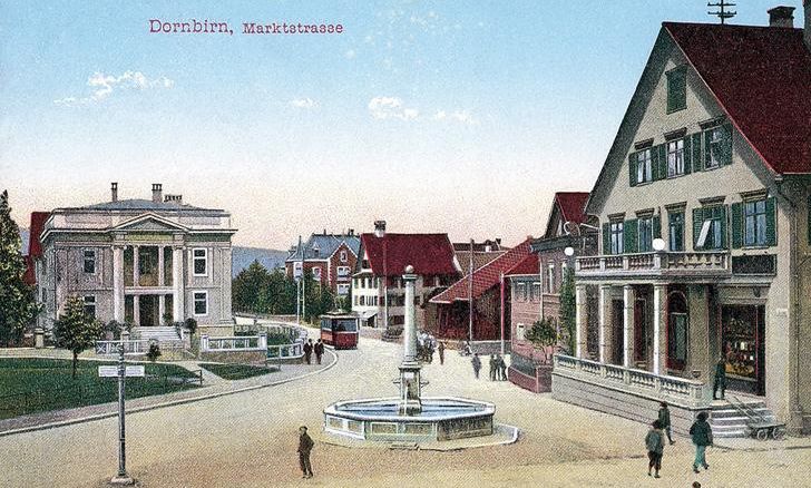 Pfarrhof und Kirchturm St. Martin